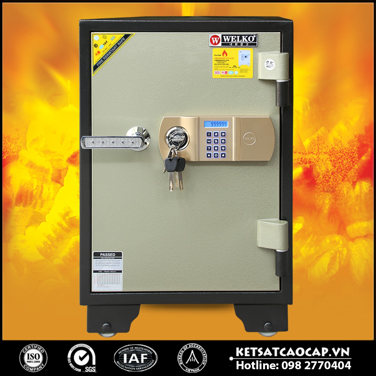 Két Sắt Chống Cháy LX630- E Gold